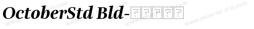 OctoberStd Bld字体转换